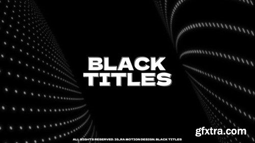 Videohive Black Titles 53769783