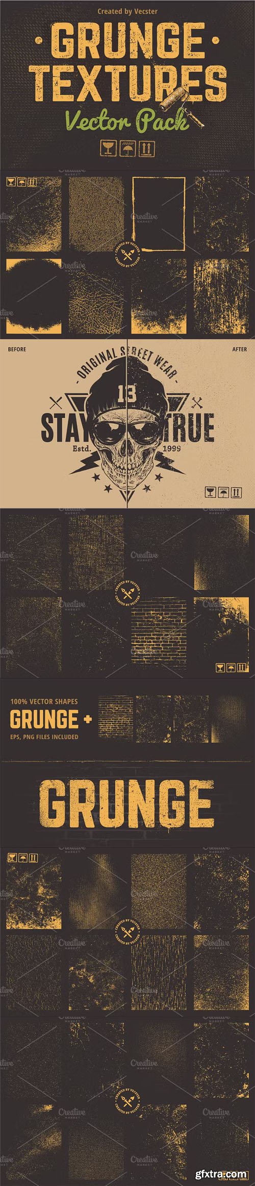 Grunge Textures - Vector Design Pack [Re-Up]