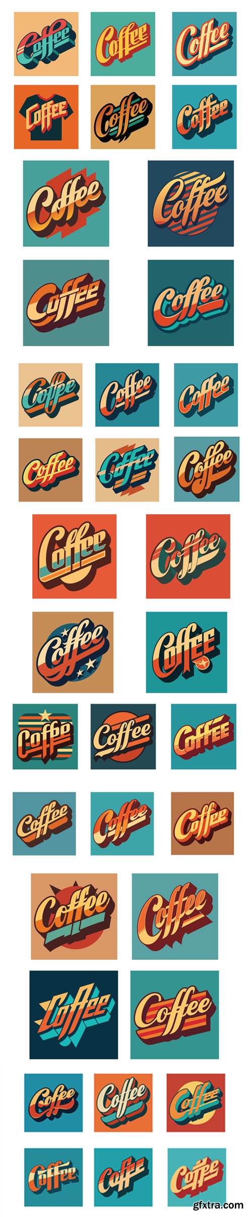 30+ Coffee T-shirt Vector Design Templates