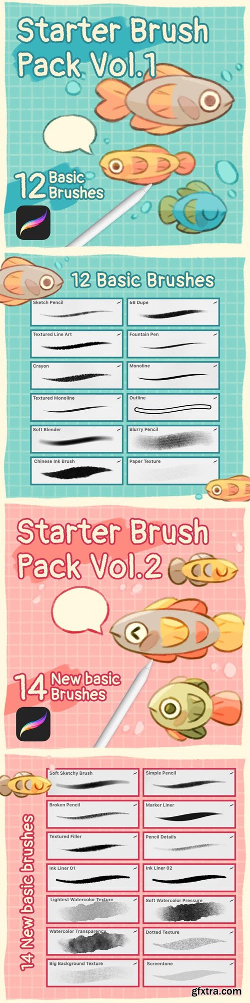 Starter Brush Pack for Procreate