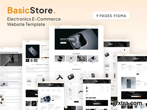 Electronics E-commerce Website Template for Figma