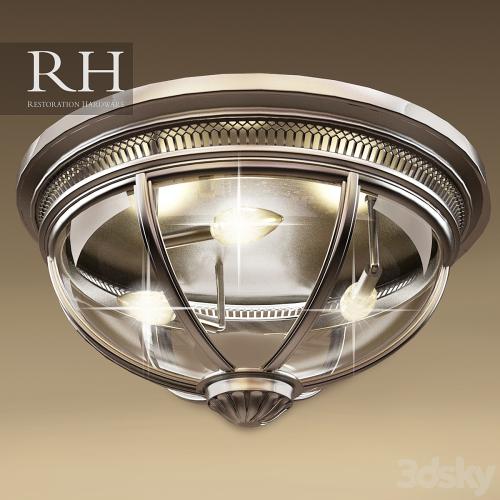 RH VICTORIAN HOTEL FLUSHMOUNT (3 size in file)