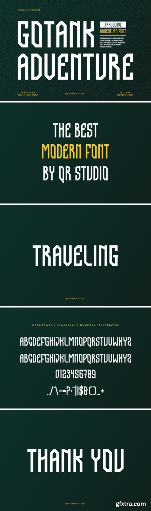 Gotank Adventure Font