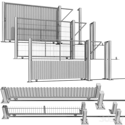 Sliding gate, gate for building, plot