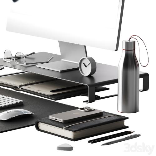 Decor for the workplace with a set of Apple equipment