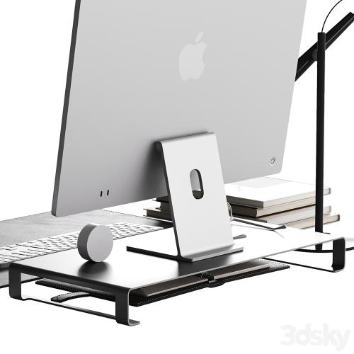 Decor for the workplace with a set of Apple equipment