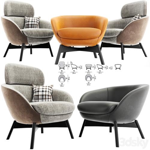 Minotti Russell Arm Chair Set