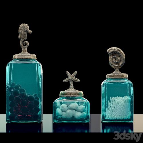 «Bathroom Ocean Canisters Set»