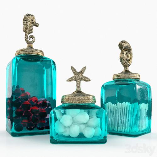 «Bathroom Ocean Canisters Set»