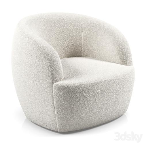 gwyneth ivory boucle chair