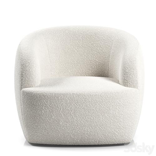 gwyneth ivory boucle chair