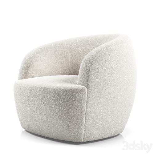 gwyneth ivory boucle chair