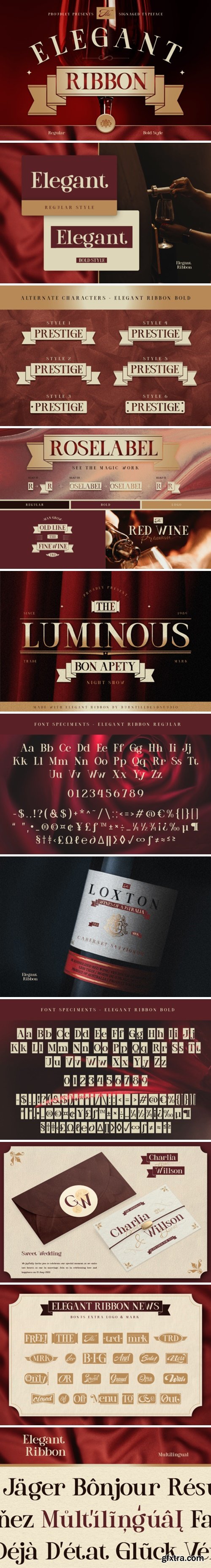 Elegant Ribbon Font