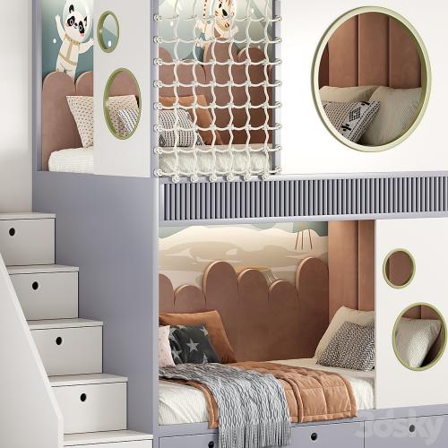 Designer two-level bed Kids room 20