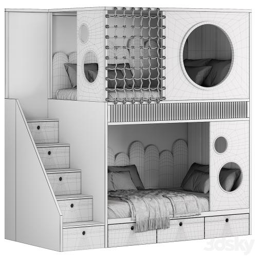 Designer two-level bed Kids room 20