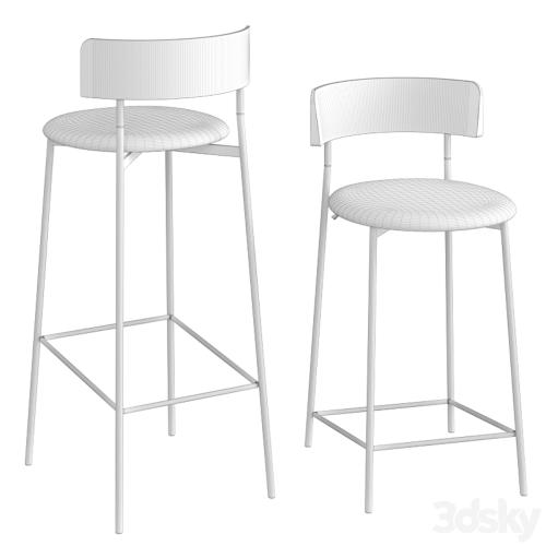 Friday bar stool black