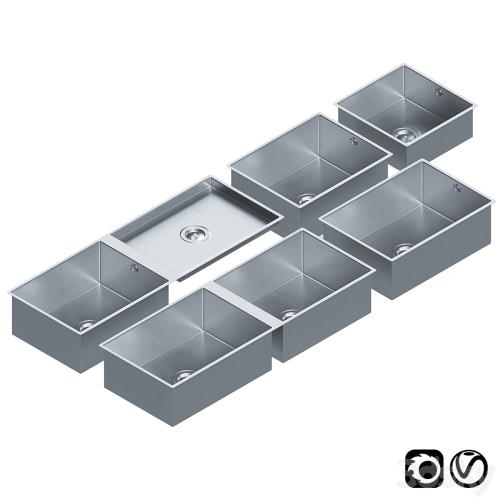 Stainless Steel Sinks by Dornbracht Set 01