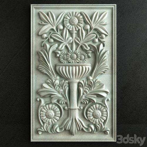 Classic Carving Ornament 002