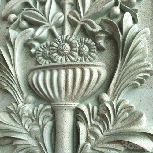 Classic Carving Ornament 002