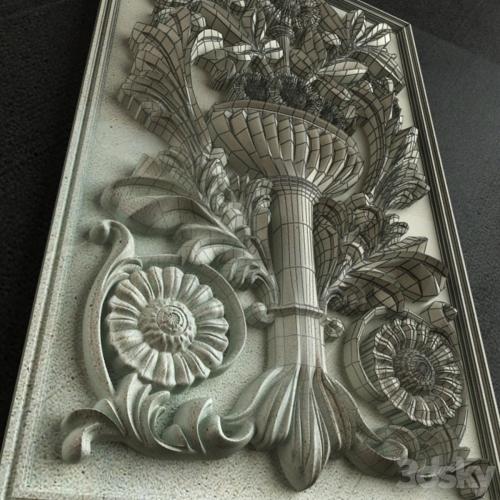 Classic Carving Ornament 002