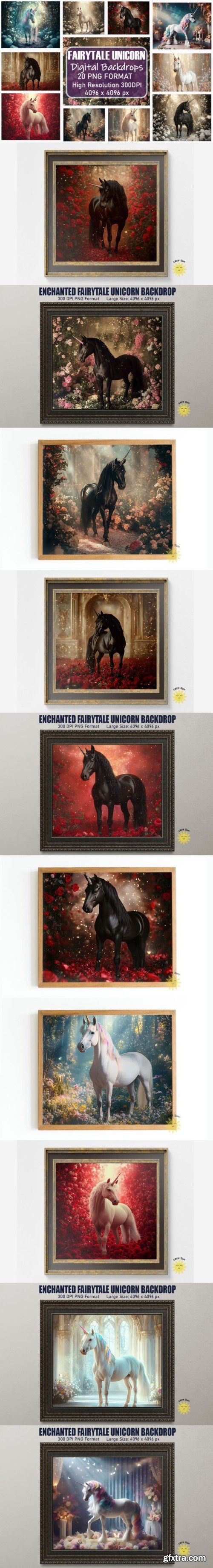 Enchanted Fairytale Unicorn Backdrops