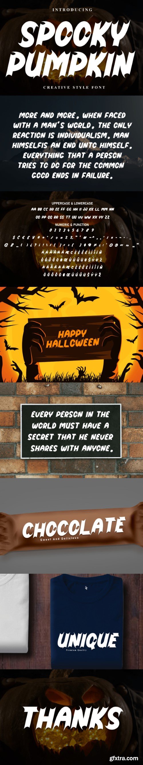 Spooky Pumpkin Font