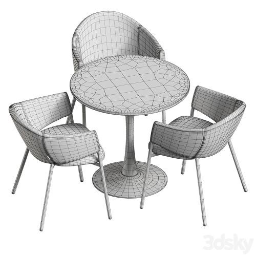 Tulip Eliza table and chairs Divan.ru