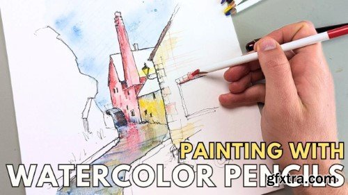 Sketch This Charming Watermill: Learn to Use Ink and Watercolor Pencils