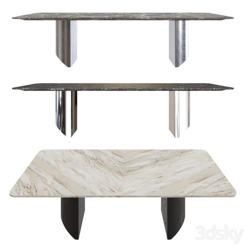 Minotti Wedge Rectangular Marble Top