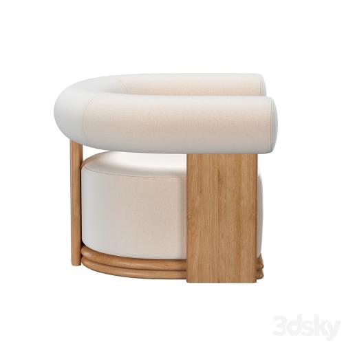 BONDI TEAK SWIVEL LOUNGE CHAIR