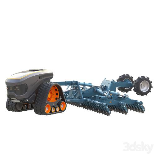 Autonomous tractor and plow