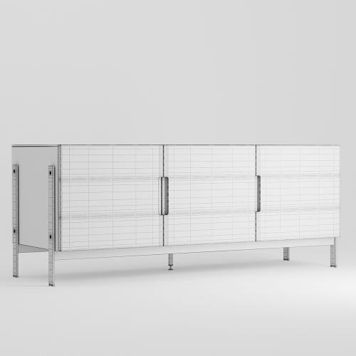 LOW RECTANGULAR FLOAT SIDEBOARD. Novamobili.