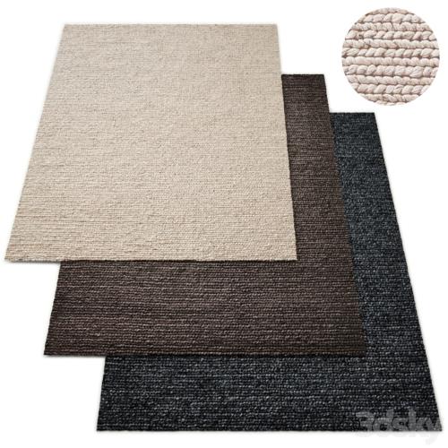 Hand-Braided Textured Wool Rug RH Collection