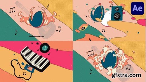 Videohive Music Colorful Logo Opener for After Effects 53966697