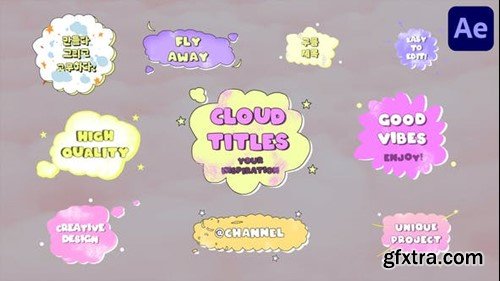 Videohive Cloud Plates Titles for After Effects 53965345