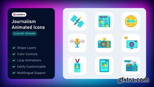 Videohive Journalism Animated Icons 53863565