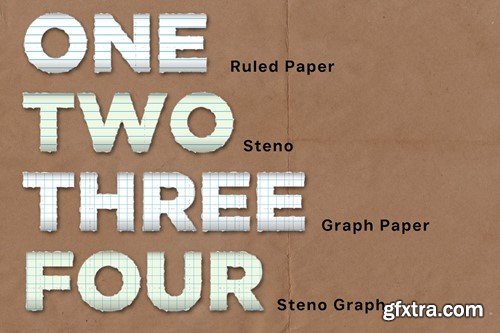 Torn Paper Text Styles for Illustrator 8U9RN98