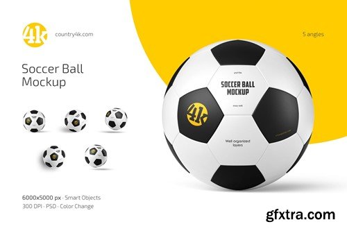 Soccer Ball Mockup Set QZZJK5T