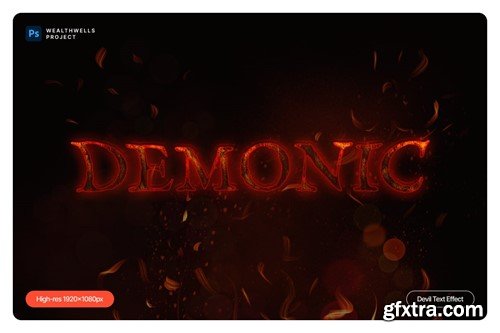 Devil Text Effect CE6GMUN