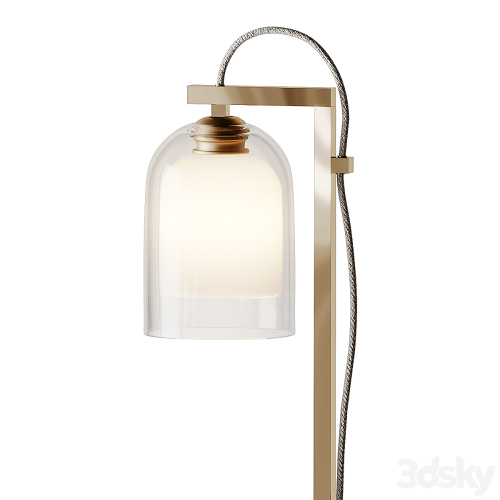 Articolo - LUMI Floor Lamps - Brass - Gray and Gray