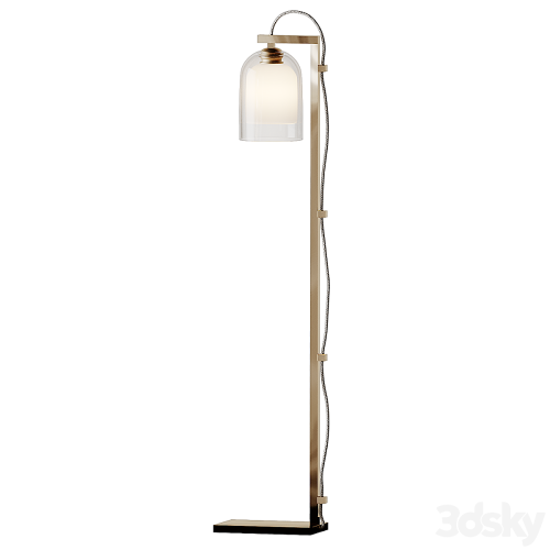 Articolo - LUMI Floor Lamps - Brass - Gray and Gray