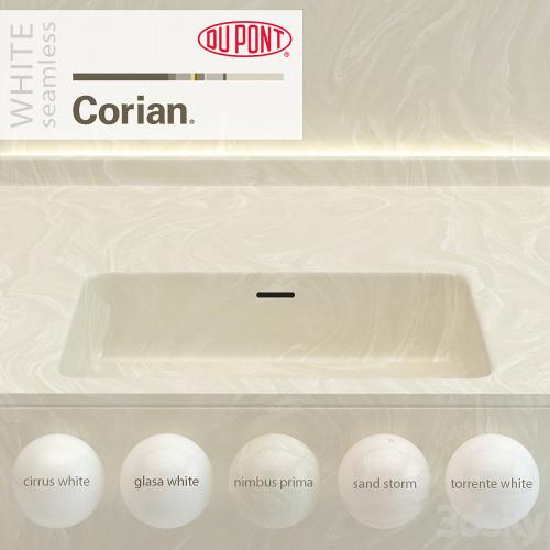 Dupont Corian Kitchen Countertops White 2