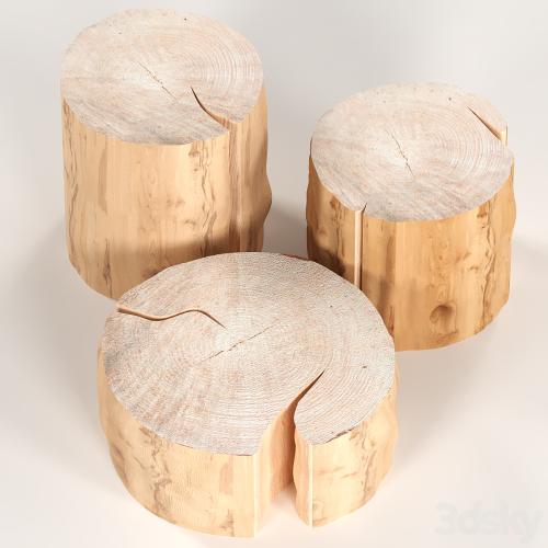 3 coffee table stump.