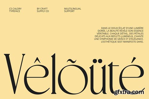 CS Calory – Elegant Font W77RPBW