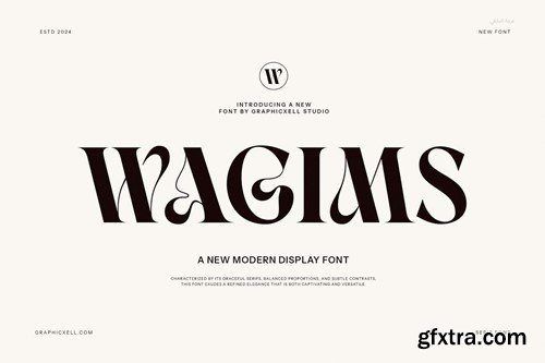 Wagims Unique Serif Font U53Z74V