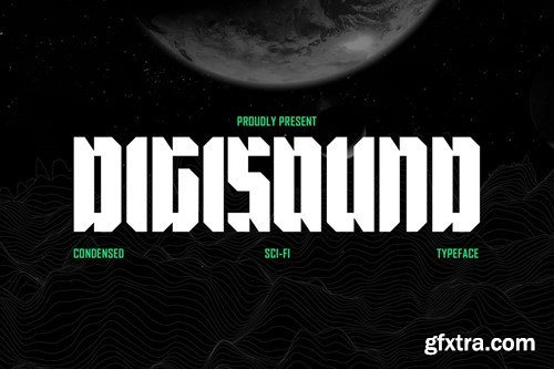 Digisound - Modern Bold Condensed Sci-Fi Font 2JYGN4E