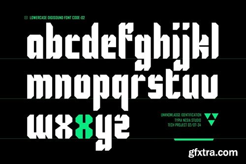 Digisound - Modern Bold Condensed Sci-Fi Font 2JYGN4E