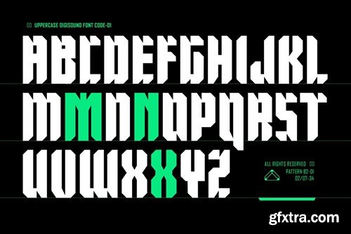 Digisound - Modern Bold Condensed Sci-Fi Font 2JYGN4E