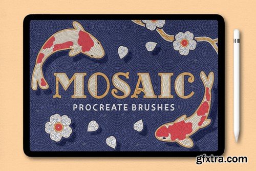 Mosaic Tile Procreate Brushes AX83KP6