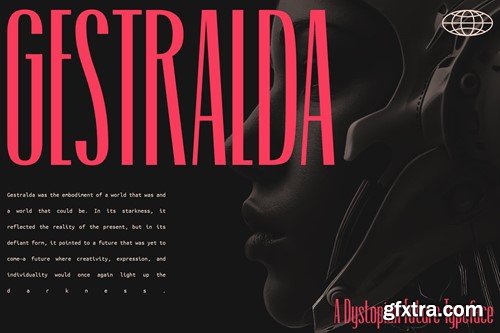 Gestralda - A Dystopian Future Fonts 964ZCPN